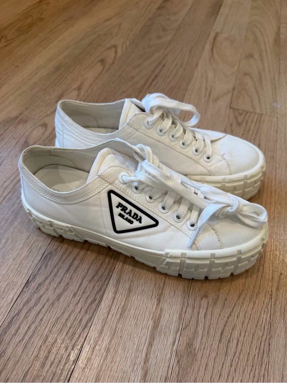PRADA Wheel gabardine sneakers | sz 40 - Picture 9 of 10